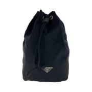 Pre-owned Canvas shoulder-bags Prada Vintage , Black , Dames