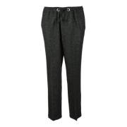 Elegante Wollen Blend Broek Imperial , Black , Heren