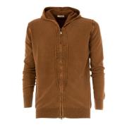 Heren hoodie met rits Cashmere Company , Brown , Heren