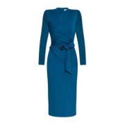 Jurk met strik Diane Von Furstenberg , Blue , Dames