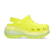 Klassieke Mega Crush Muil Klomp Crocs , Yellow , Dames