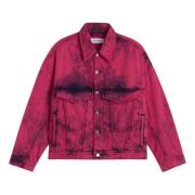 Vintage Loose Denim Jacket Études , Pink , Heren