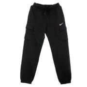 Fleece Cargo Trainingsbroek Zwart Nike , Black , Dames