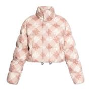 Donsjack met logo Amiri , Pink , Dames