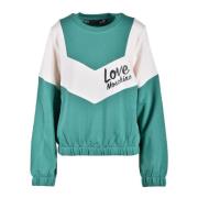 Katoenen Gebreide Trui Love Moschino , Multicolor , Dames