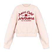 Sweatshirt met geborduurd patroon Amiri , Pink , Dames