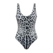 Badpak met dierenprint Dolce & Gabbana , Gray , Dames