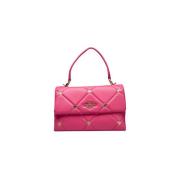 Kleurrijke Polyethyleen Schoudertas Love Moschino , Pink , Dames