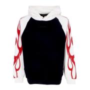 Flames Lichtgewicht Hoodie Off White/Zwart/Rood Vision OF Super , Blac...