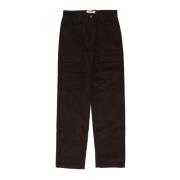 Fluweel Lange Broek Bruin Heren CAT , Brown , Heren