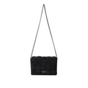 Zwarte geweven schouderband tas Gaëlle Paris , Black , Dames