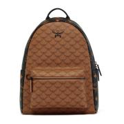 Stark Rugzak in Monogram Mix MCM , Brown , Dames