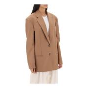 Oversized Single-Breasted Blazer van Textuurwol Stella McCartney , Bro...