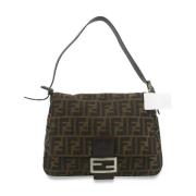 Pre-owned Canvas shoulder-bags Fendi Vintage , Brown , Dames