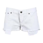 Katoenen Casual Shorts Dondup , White , Dames