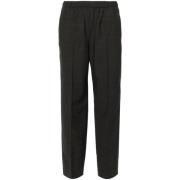 Antraciet Straight Leg Broek Fabiana Filippi , Gray , Dames