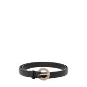 Zwart leren kettingriem Orciani , Black , Dames