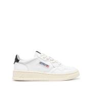 Witte Leren Veterschoenen Autry , White , Dames