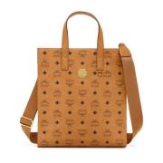 Aren Schoudertas in Visetos MCM , Brown , Dames