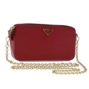 Pre-owned Leather prada-bags Prada Vintage , Red , Dames