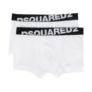 Wit Elastisch Logo Ondergoed Dsquared2 , White , Heren