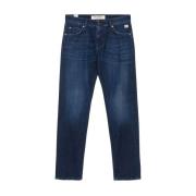 Donkere Wassing Slim Fit Denim Jeans Roy Roger's , Blue , Heren