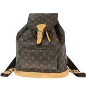 Pre-owned Canvas backpacks Louis Vuitton Vintage , Brown , Dames