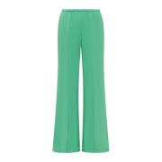 Wide Trousers Forte Forte , Green , Dames