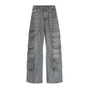 Jeans D-Sire-Cargo L.32 Diesel , Gray , Dames