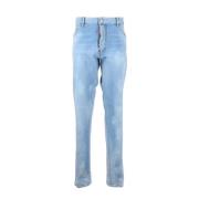 Stijlvolle Slim-Fit Denim Jeans Dsquared2 , Blue , Heren