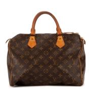 Pre-owned Canvas handbags Louis Vuitton Vintage , Brown , Dames