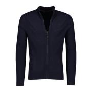 Heren Donkerblauwe Merinowollen Vest Hugo Boss , Blue , Heren