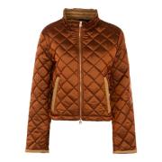 Korte Gewatteerde Jas voor Vrouwen Husky Original , Brown , Dames