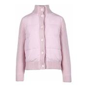 Stijlvolle wollen blend jas MC2 Saint Barth , Pink , Dames