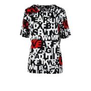 Katoen Elastaan T-shirt Love Moschino , Multicolor , Dames