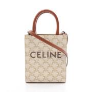 Pre-owned Canvas handbags Celine Vintage , Beige , Dames