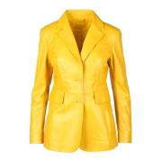 Leren jas 1972 Desa , Yellow , Dames