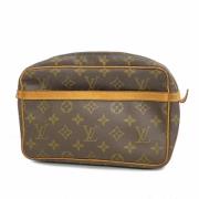 Pre-owned Fabric clutches Louis Vuitton Vintage , Brown , Dames