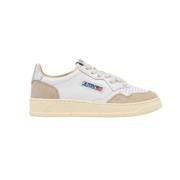 Retro Leren Sneaker Medalist Stijl Autry , Gray , Dames