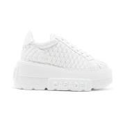 Matelassé Nexus Onderkant Sneaker Casadei , White , Dames