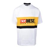 Katoenen T-shirt Diesel , White , Heren