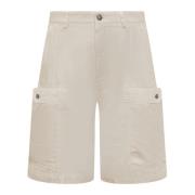 Casual Shorts Palm Angels , Beige , Heren