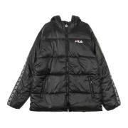 Zwarte Gewatteerde Donsjas voor Vrouwen Fila , Black , Dames