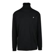 Katoenen Sweatshirt voor Mannen Msgm , Black , Heren