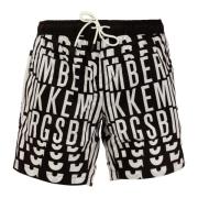 Gedurfd Stijl Boardshorts Bikkembergs , Black , Heren