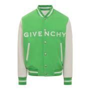 Varsity Wool Grain Jacket Givenchy , Green , Heren