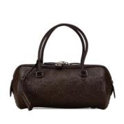 Pre-owned Leather handbags Louis Vuitton Vintage , Brown , Dames