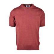 Round-neck Knitwear Alpha Studio , Brown , Heren