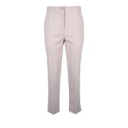 Elegante Polyester Elastaan Broek Patrizia Pepe , Beige , Dames