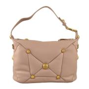 Leren Schoudertas La Carrie , Beige , Dames